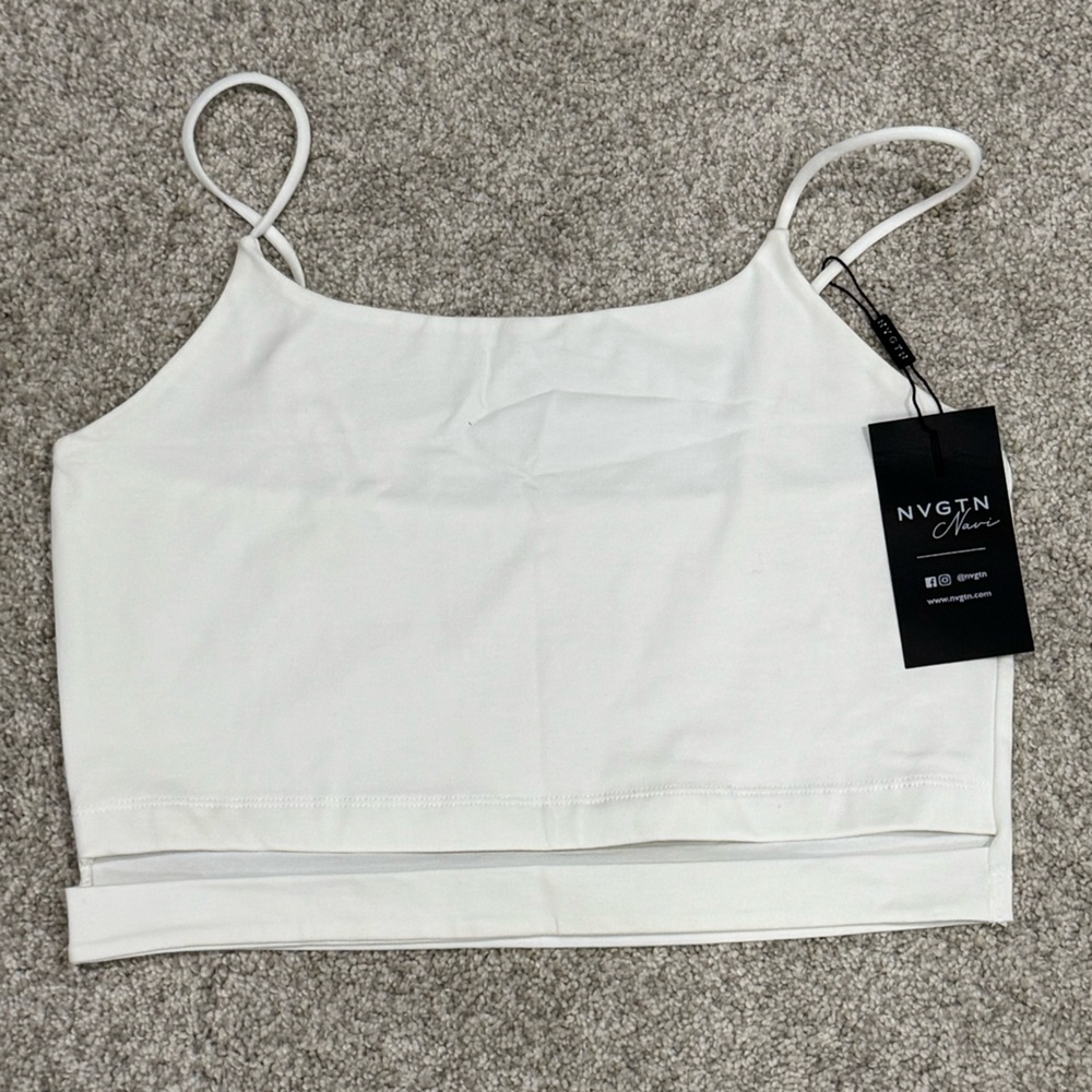 NVGTN Spaghetti Strap Crop Tank